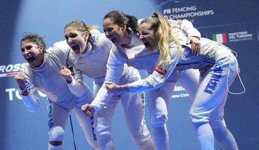 L'Italia del fioretto femminile è Campione del Mondo!!