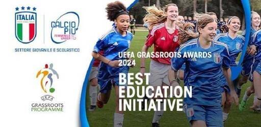 Il programma Calcio+15 della FIGC vincitore del Premio UEFA Grassroots 2024