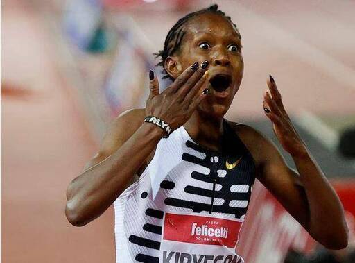 Faith Kipyegon record mondiale sul miglio in Diamond League