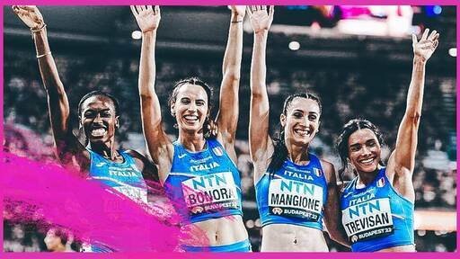 Staffetta femminile 4x400 in finale a Budapest